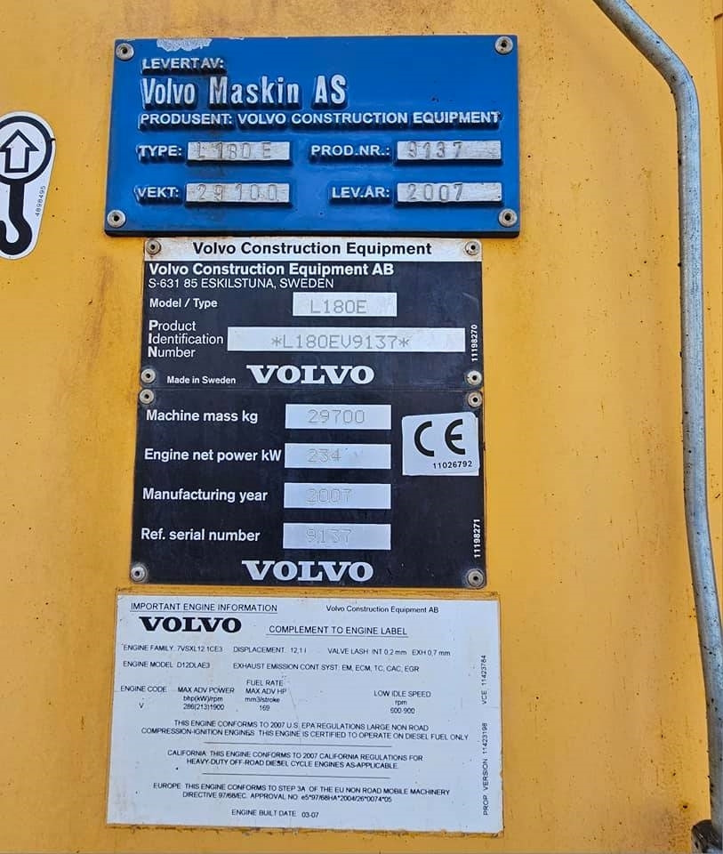 Leasing de Volvo L 180 E  Volvo L 180 E: foto 32