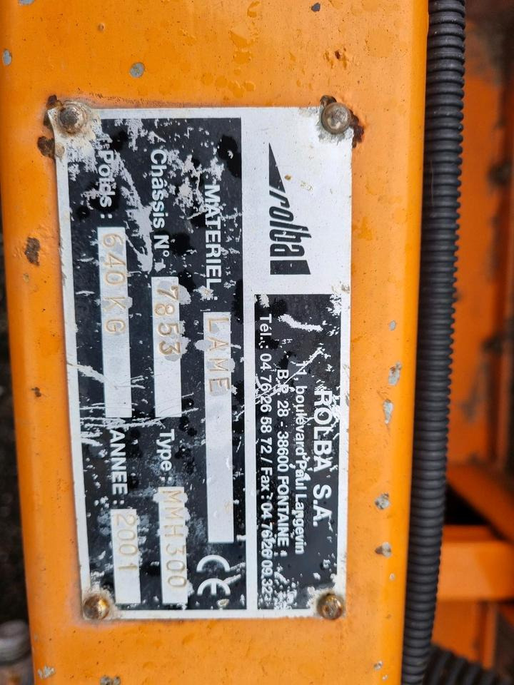 Rolba Schneepflug Schneeschild Scheeschieber Winterdienst Unimog Schmidt LKW Traktor 3m. - Cuchilla quitanieves: foto 5 Rolba Schneepflug Schneeschild Scheeschieber Winterdienst Unimog Schmidt LKW Traktor 3m. - Cuchilla quitanieves: foto 5