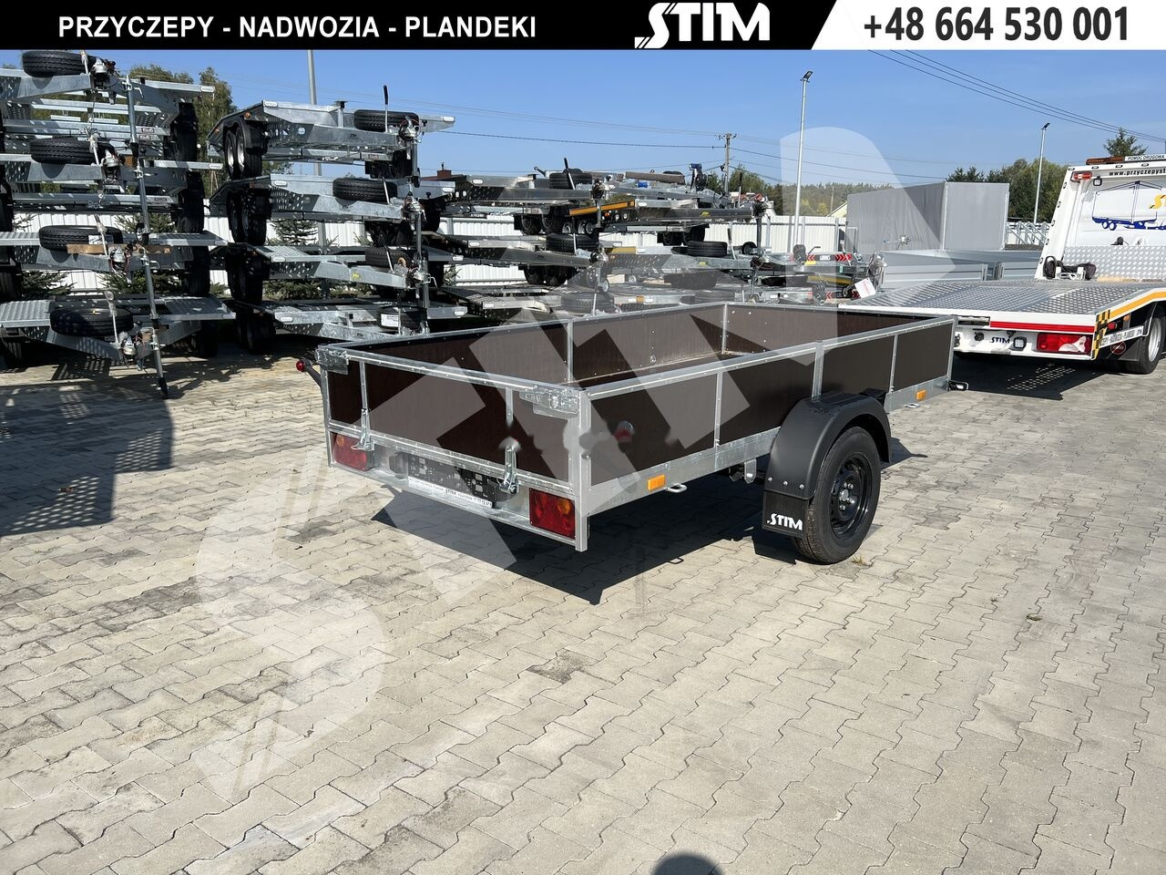 Stim S11-075/3115R + przednia burta otwierana + wzmocnienie ramy - Remolque de coche: foto 1 Stim S11-075/3115R + przednia burta otwierana + wzmocnienie ramy - Remolque de coche: foto 1