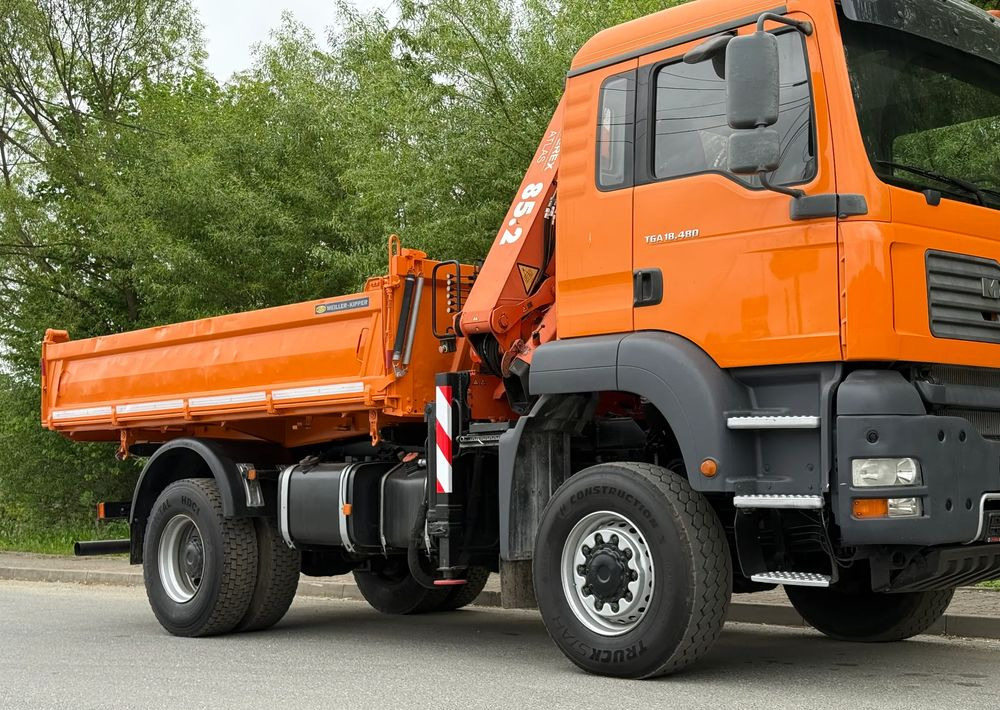 MAN * MAN 18 480 * KIPER WYWROTKA * 4x4 * HDS ATLAS 85* STAN BARDZO DOBRY * Sprowadzony - Camión volquete: foto 5 MAN * MAN 18 480 * KIPER WYWROTKA * 4x4 * HDS ATLAS 85* STAN BARDZO DOBRY * Sprowadzony - Camión volquete: foto 5