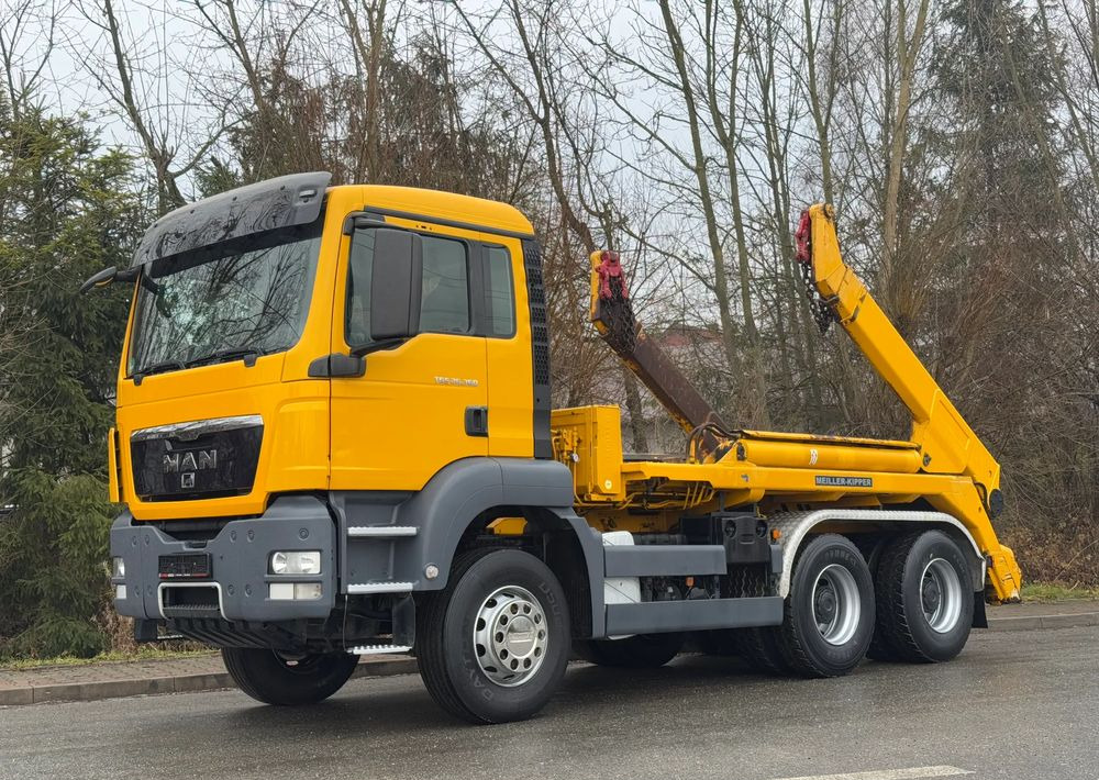 MAN * Sprowadzony * MAN TGS * 6x4 * Bramowiec * Bardzo Dobry Stan * Meiller Kiper * - Camión portacontenedor de cadenas: foto 1 MAN * Sprowadzony * MAN TGS * 6x4 * Bramowiec * Bardzo Dobry Stan * Meiller Kiper * - Camión portacontenedor de cadenas: foto 1