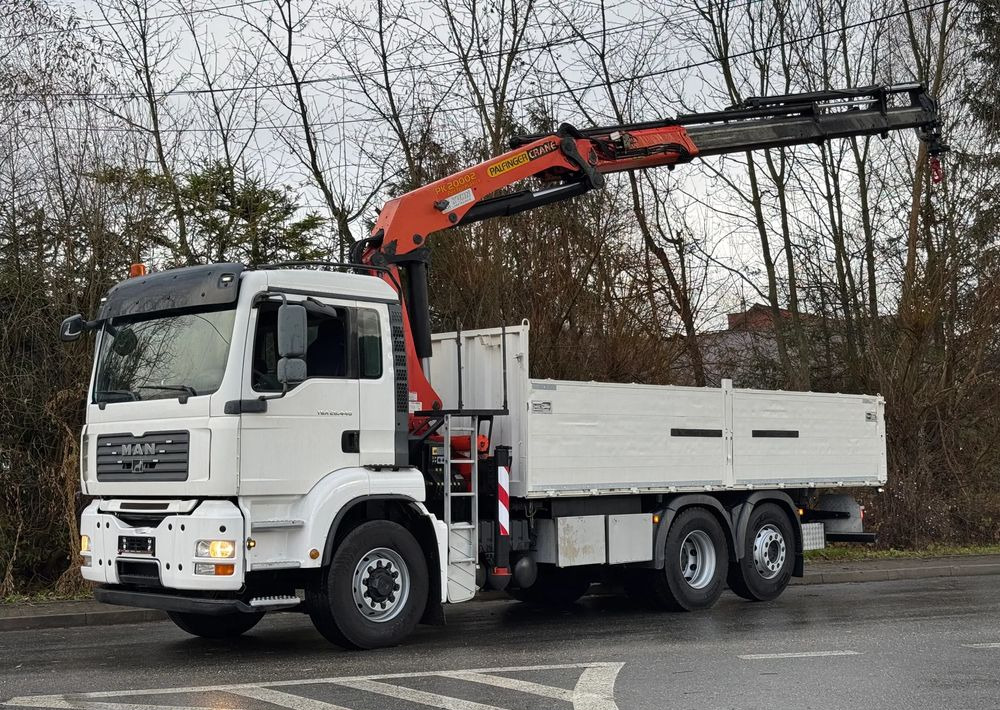 MAN * TGA 26-440 * 4x6 Hydrodrive * HDS Palfinger PK 20002 * Bardzo Dobry Stan - Camión caja abierta, Camión grúa: foto 1 MAN * TGA 26-440 * 4x6 Hydrodrive * HDS Palfinger PK 20002 * Bardzo Dobry Stan - Camión caja abierta, Camión grúa: foto 1