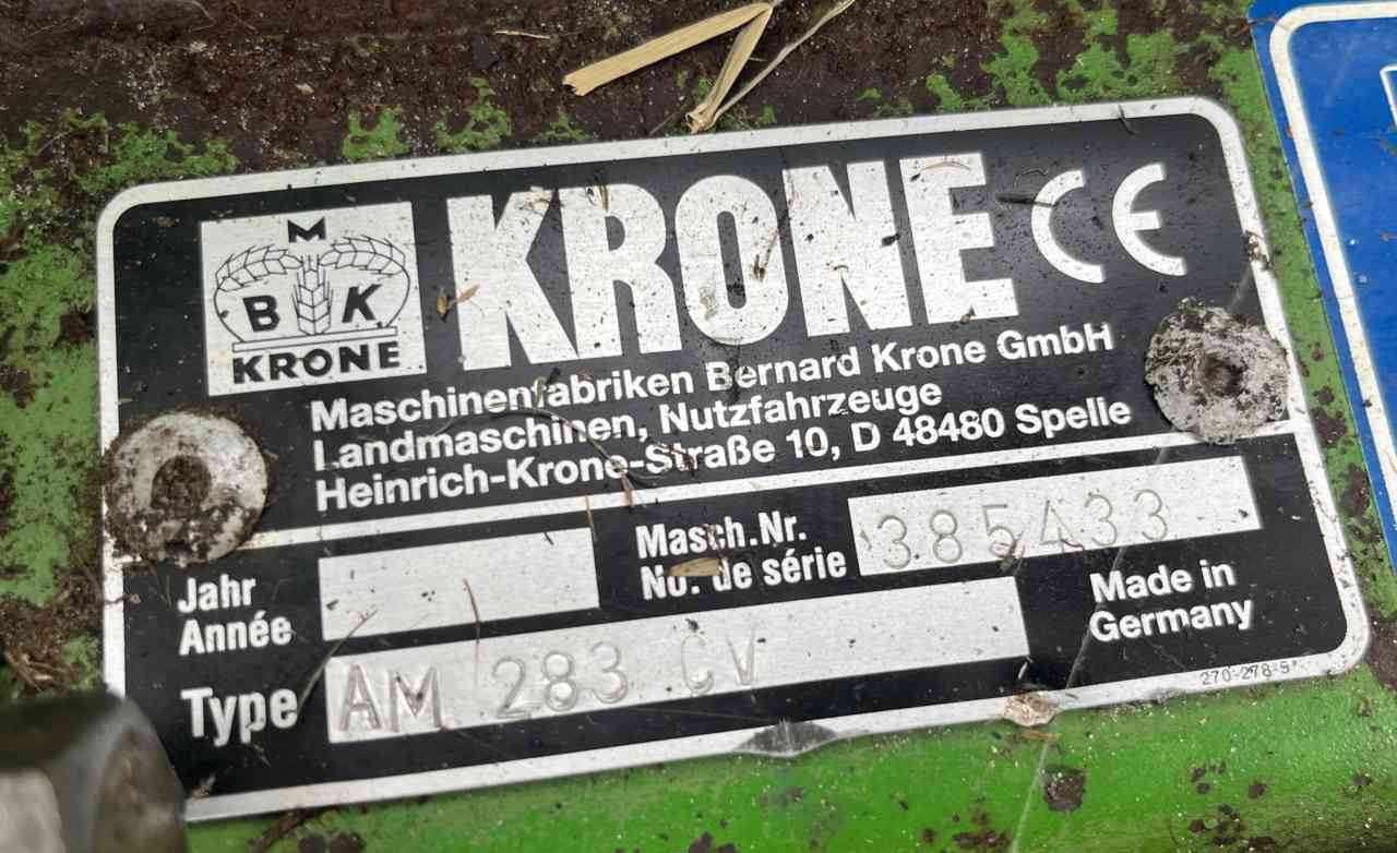 Krone AM283 CV schijvenmaaier Hooibouwmachines. - Segadora: foto 5 Krone AM283 CV schijvenmaaier Hooibouwmachines. - Segadora: foto 5