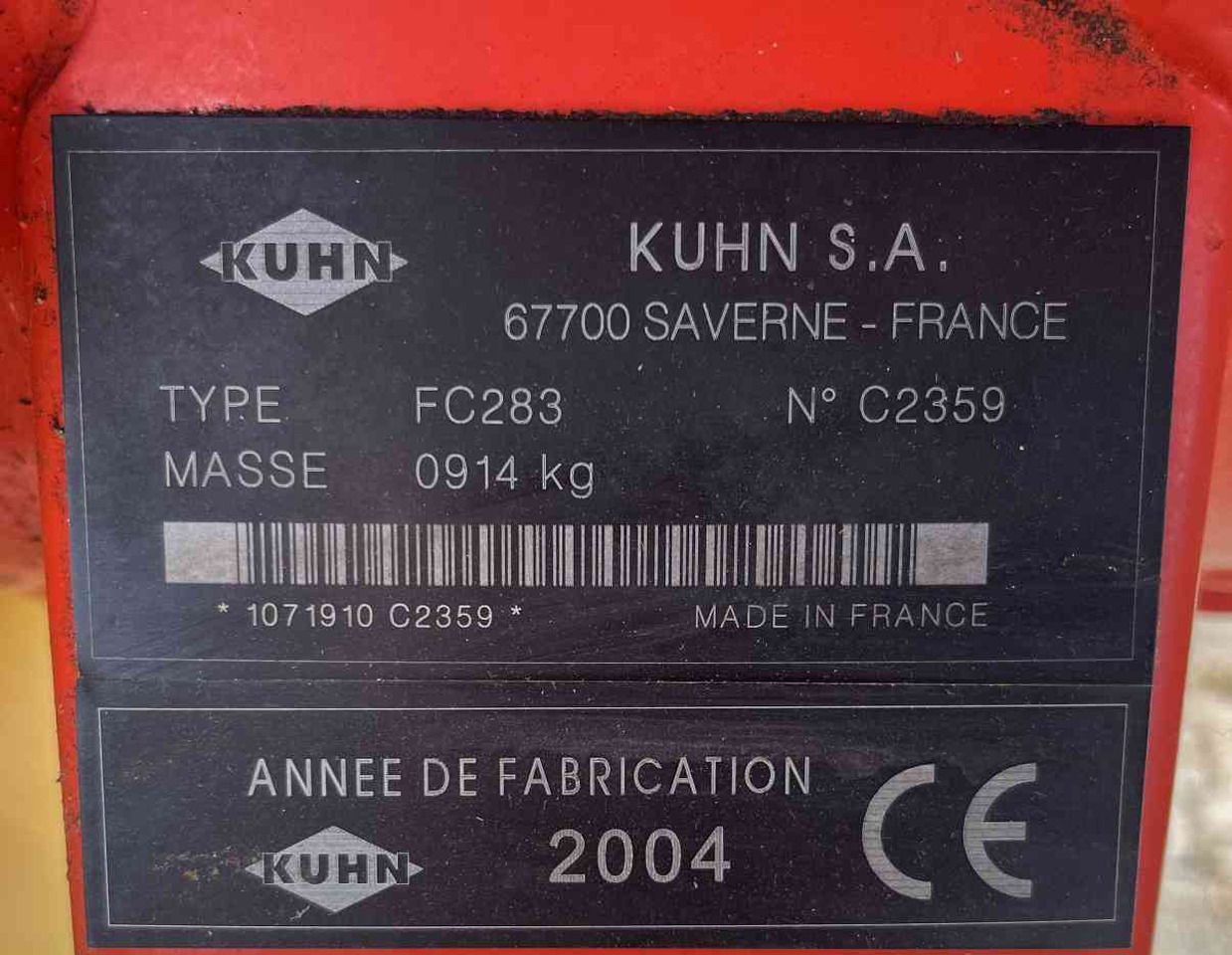 Kuhn FC283 schijvenmaaier achtermaaier weidebouwmachines - Segadora: foto 4 Kuhn FC283 schijvenmaaier achtermaaier weidebouwmachines - Segadora: foto 4