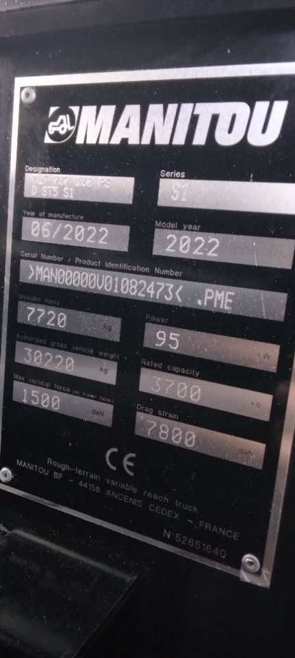 Manipulador telescópico nuevo Manitou MLT 737 130 PS+ 2022: foto 11 Manipulador telescópico nuevo Manitou MLT 737 130 PS+ 2022: foto 11