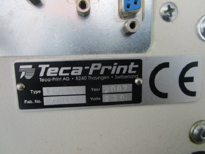 Máquina de impresión TECA-PRINT TPE 250 TAMPONDRUCKMASCHINE: foto 10
