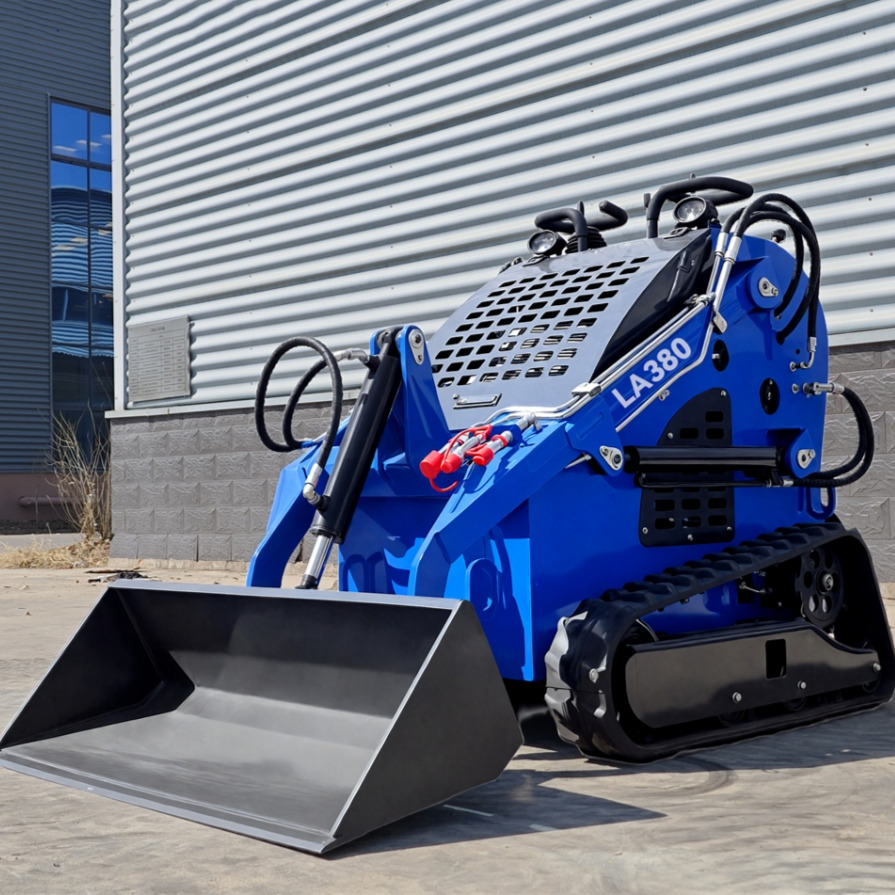 LEZUM LA380 Mini Skid Steer Loader Compact Track Diesel Cheap Mini Skid Steer Loader For Sale With Mini Skid Steer Attachments 4 In 1 Bucket - Minicargadora: foto 1 LEZUM LA380 Mini Skid Steer Loader Compact Track Diesel Cheap Mini Skid Steer Loader For Sale With Mini Skid Steer Attachments 4 In 1 Bucket - Minicargadora: foto 1