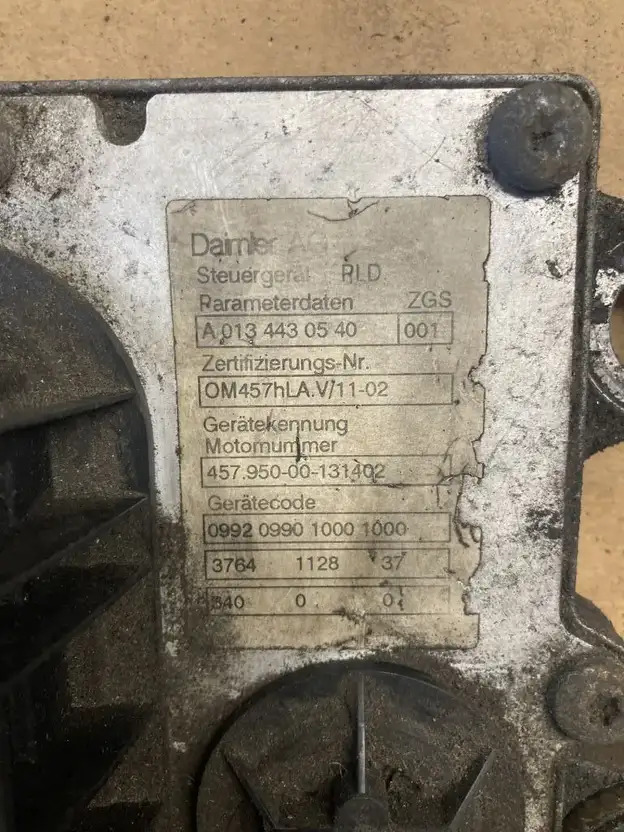 Mercedes-Benz Motorsteuergerät Mercedes OM 457 HLA 457.950 PLD Control Unit OM 4 - Unidad de control para Camión: foto 2 Mercedes-Benz Motorsteuergerät Mercedes OM 457 HLA 457.950 PLD Control Unit OM 4 - Unidad de control para Camión: foto 2