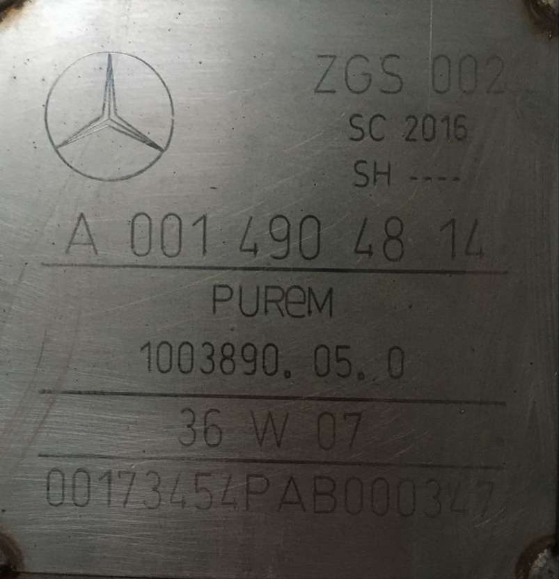 Mercedes-Benz Partikelfilter Mercedes Citaro A0014904814 Endschalldämpfer KAT ZG - Piezas de recambio para Autobús: foto 2 Mercedes-Benz Partikelfilter Mercedes Citaro A0014904814 Endschalldämpfer KAT ZG - Piezas de recambio para Autobús: foto 2