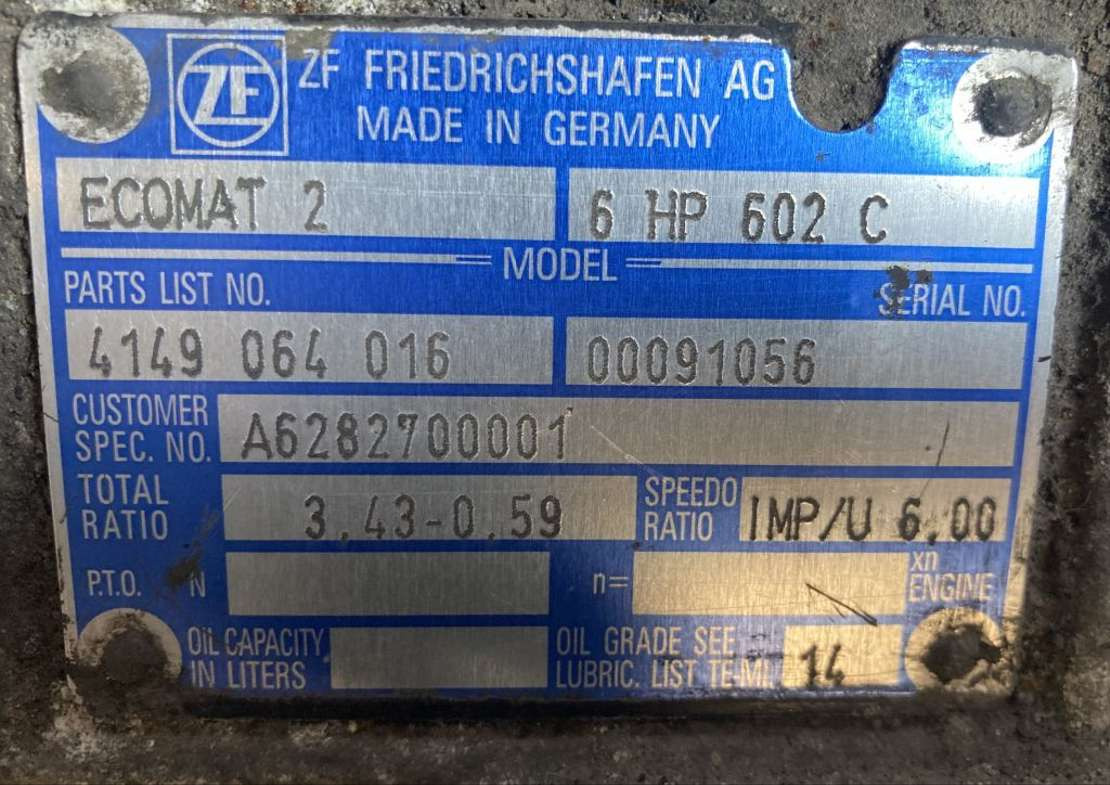 ZF Getriebe ZF 6HP 602C 6HP602C 4149064016 Mercedes Citaro Ecomat 2 A6282700001  - Caja de cambios para Autobús: foto 2 ZF Getriebe ZF 6HP 602C 6HP602C 4149064016 Mercedes Citaro Ecomat 2 A6282700001  - Caja de cambios para Autobús: foto 2