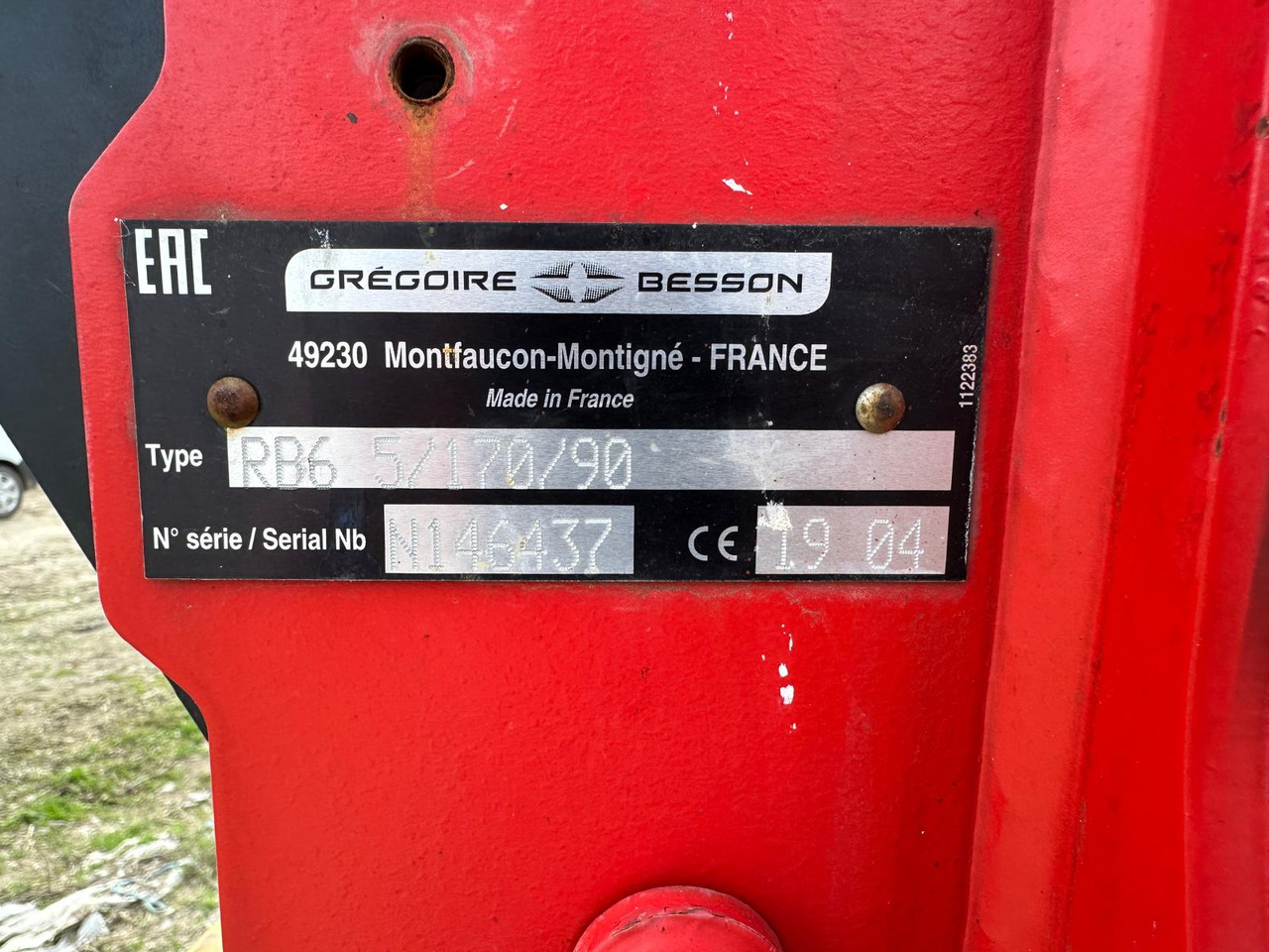 Plow Gregoire Besson Rover 60 - Arado: foto 3 Plow Gregoire Besson Rover 60 - Arado: foto 3