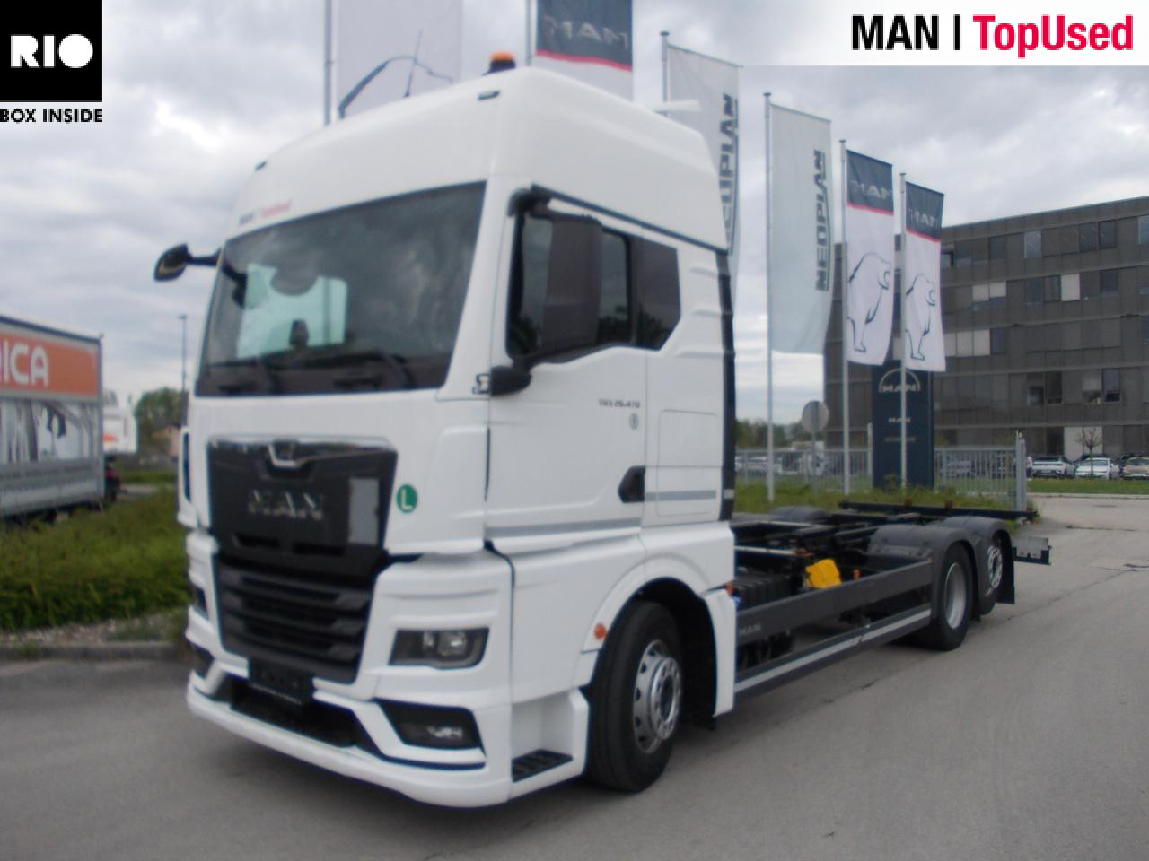 MAN TGX 26.470 6x2-2 LL CH Retarder Klima AHK ZV - Camión portacontenedore/ Intercambiable: foto 1 MAN TGX 26.470 6x2-2 LL CH Retarder Klima AHK ZV - Camión portacontenedore/ Intercambiable: foto 1