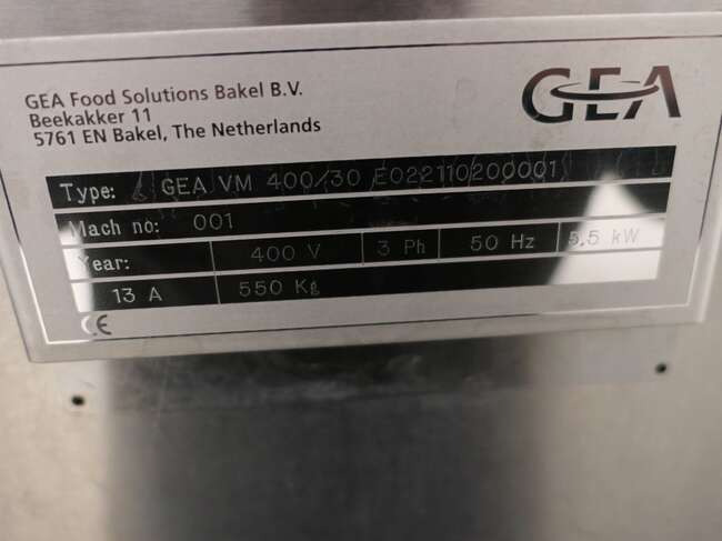 Maquinaria de alimentación GEA/Koppens forming machine VM400/30: foto 6