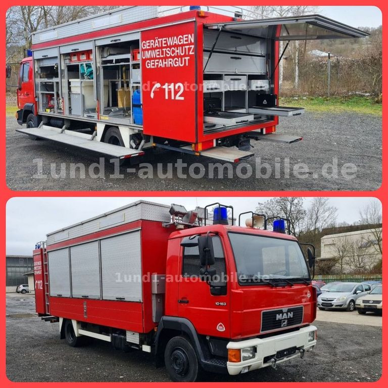 MAN 10.163 L2000 Feuerwehr GWG Nur 6.300km DEPA ELRO/VETTER 10.163 L2000 Feuerwehr GWG Nur 6.300km DEPA ELRO/VETTER - Camión de bomberos: foto 1 MAN 10.163 L2000 Feuerwehr GWG Nur 6.300km DEPA ELRO/VETTER 10.163 L2000 Feuerwehr GWG Nur 6.300km DEPA ELRO/VETTER - Camión de bomberos: foto 1