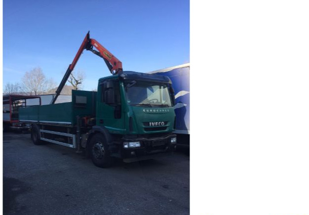 Iveco EUROCARGOeurocargo 180e28 - Camión caja abierta, Camión grúa: foto 1 Iveco EUROCARGOeurocargo 180e28 - Camión caja abierta, Camión grúa: foto 1