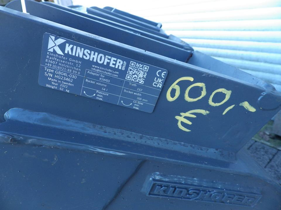 Kinshofer Tieflöffel MS03 300 mm GÜNSTIG - Cazo para excavadora: foto 5 Kinshofer Tieflöffel MS03 300 mm GÜNSTIG - Cazo para excavadora: foto 5