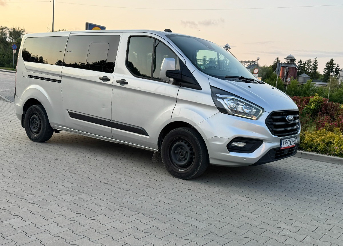Minibús, Furgoneta de pasajeros Ford Transit Custom 2.0 170 KM L2 LONG 2021 LED 8 osobowy NAWIEWY miejsc Salon PL: foto 10
