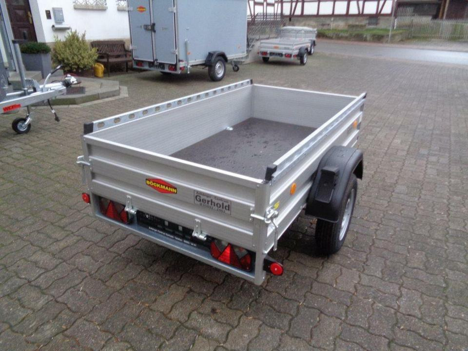 Remolque de coche Böckmann PKW-Anhänger 1,0 to. Alu 100 km/h, gebremst: foto 9