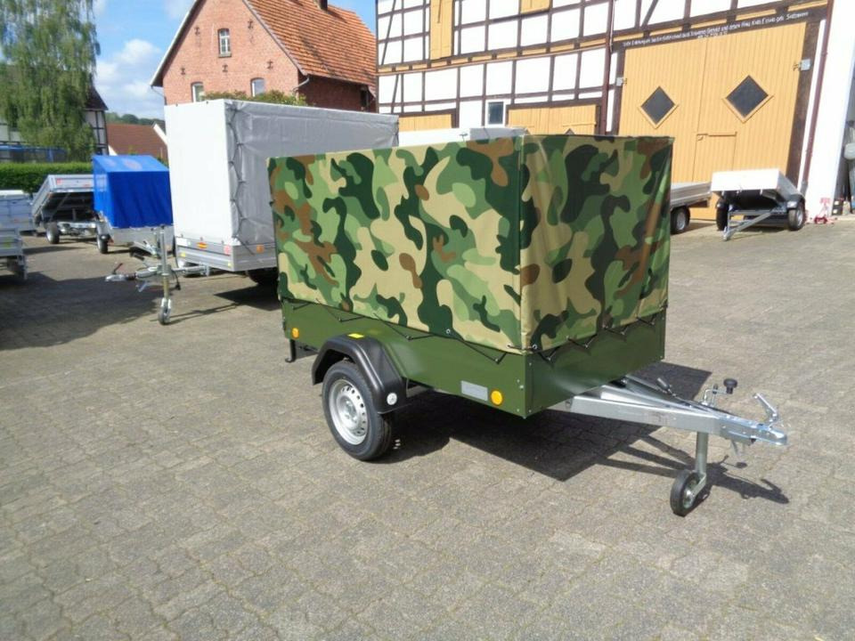 TPV PKW-Anhänger Plane und Spriegel 750 kg, Camouflage - Remolque de coche: foto 2 TPV PKW-Anhänger Plane und Spriegel 750 kg, Camouflage - Remolque de coche: foto 2