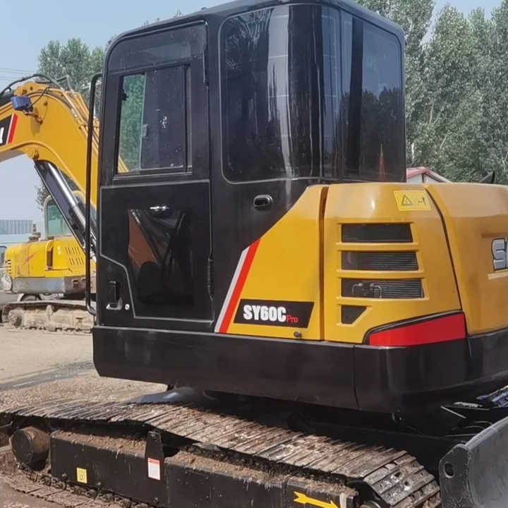 China Brand Used Sany Sy60c Mini Excavator 6ton Crawler Earth Digger Machine for Sale - Excavadora de cadenas: foto 5 China Brand Used Sany Sy60c Mini Excavator 6ton Crawler Earth Digger Machine for Sale - Excavadora de cadenas: foto 5