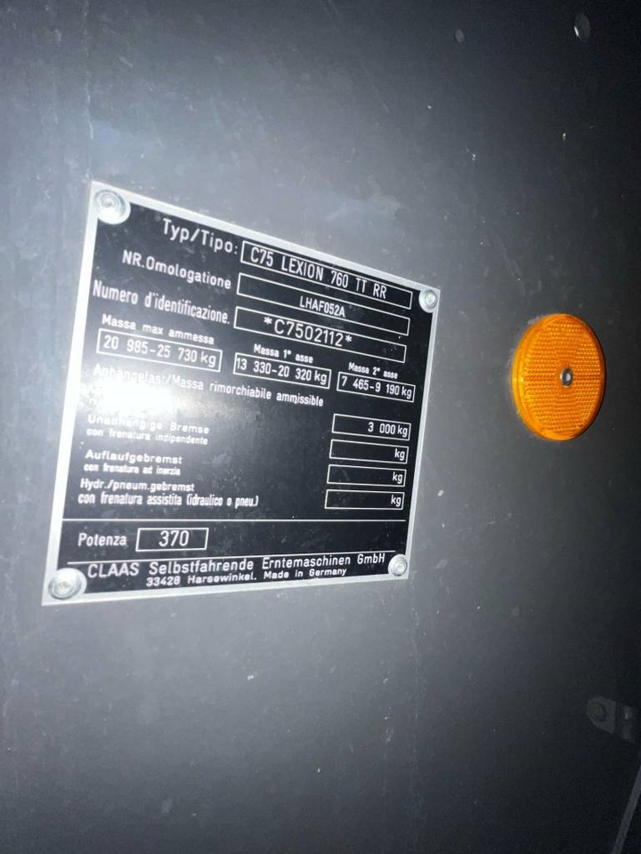 Cosechadora de granos Claas LEXION 760 TT RISO: foto 7 Cosechadora de granos Claas LEXION 760 TT RISO: foto 7