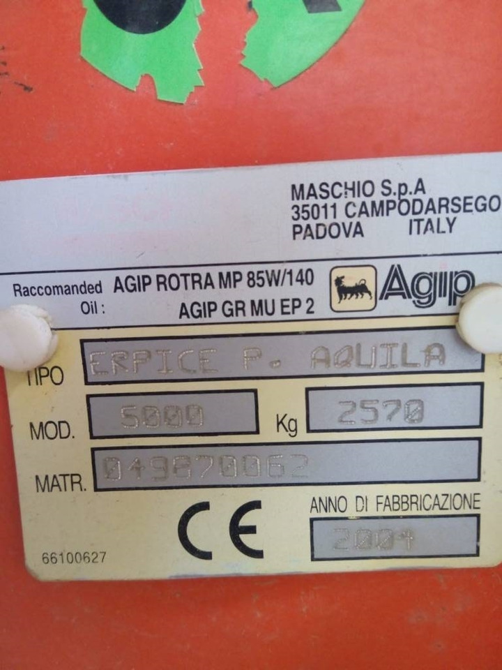Maschio Aquila 5000 - Grada rotativa: foto 2 Maschio Aquila 5000 - Grada rotativa: foto 2