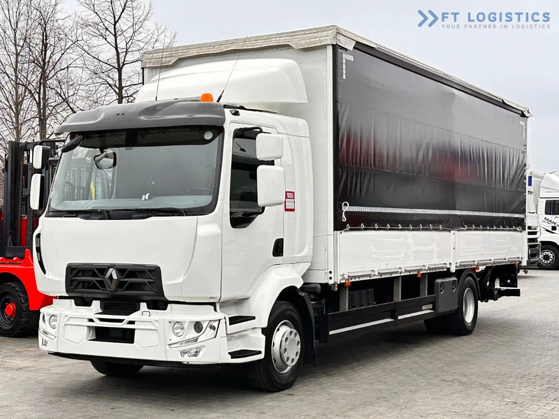 Renault Midlum 250 Renault D 250 / AUTOMATIC / 4X2 / 18 PALLETS / TAIL LIFT / SIDE BOARDS / curtainsider truck - Camión lona: foto 1 Renault Midlum 250 Renault D 250 / AUTOMATIC / 4X2 / 18 PALLETS / TAIL LIFT / SIDE BOARDS / curtainsider truck - Camión lona: foto 1