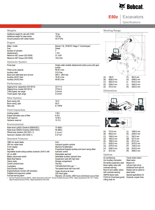 BOBCAT E50Z - Excavadora: foto 4 BOBCAT E50Z - Excavadora: foto 4