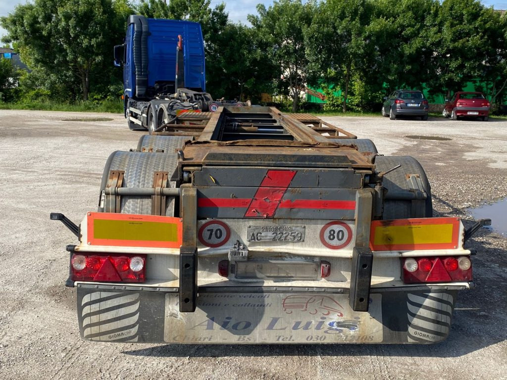Remolque multilift/ Portacontenedores de cadenas ZORZI 26 R 070 19 A SCARRABILE BALESTRATO: foto 6