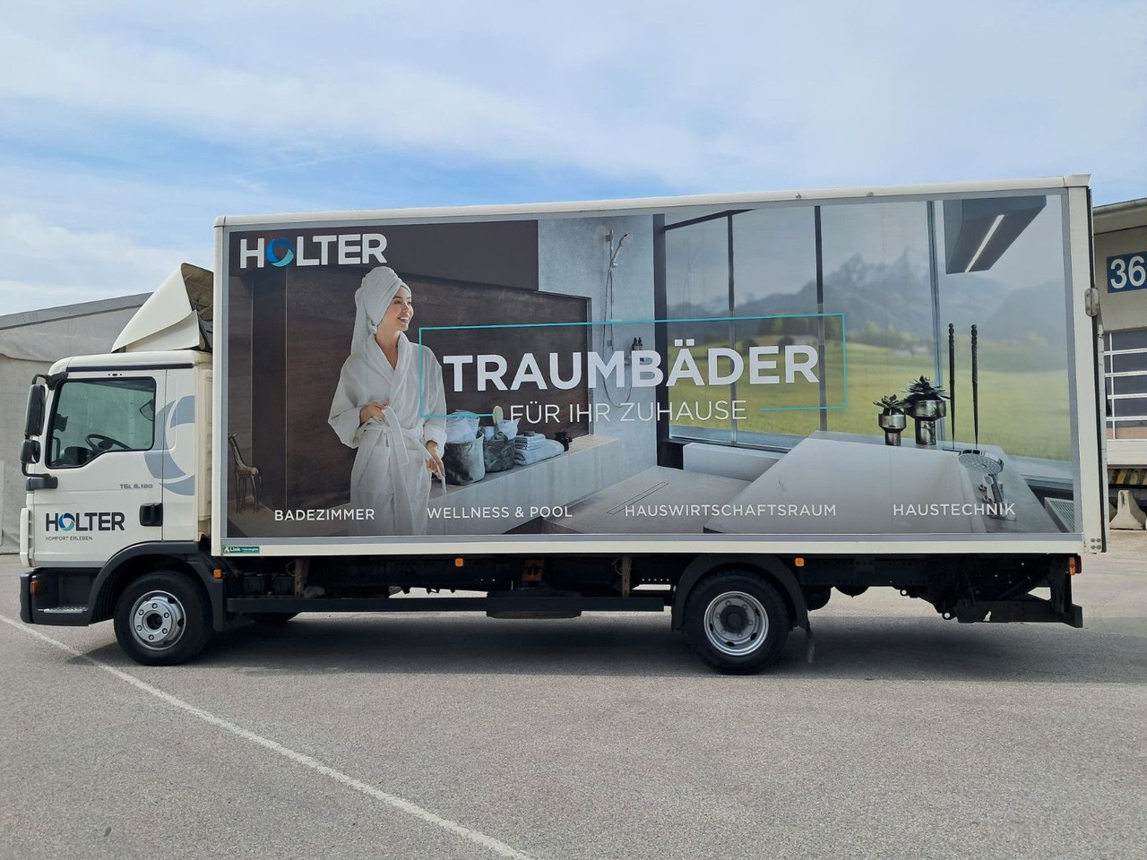 MAN TGL 8.180 Koffer mit LBW | Klima | Diff. | Tempo - Camión caja cerrada: foto 3 MAN TGL 8.180 Koffer mit LBW | Klima | Diff. | Tempo - Camión caja cerrada: foto 3