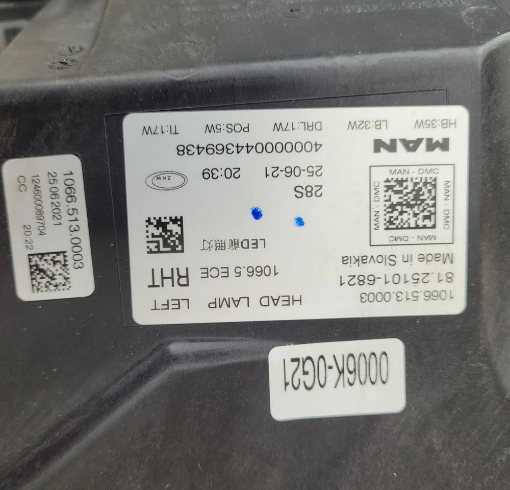 LAMPA LED MAN TG3 TGX NM ORYGINAŁ 81.25101-6821 LEWA CHWALIM116 - Luz/ Iluminación para Camión: foto 4 LAMPA LED MAN TG3 TGX NM ORYGINAŁ 81.25101-6821 LEWA CHWALIM116 - Luz/ Iluminación para Camión: foto 4