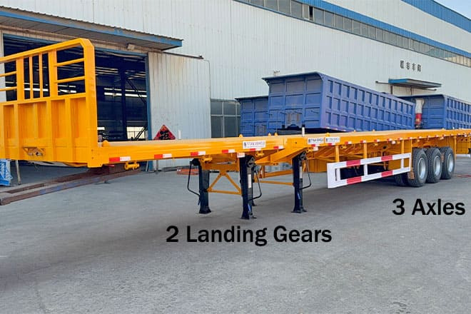 TITAN 3 Axle 48 80 Extendable Flatbed Trailers for Sale in Guyana - Semirremolque plataforma/ Caja abierta: foto 3 TITAN 3 Axle 48 80 Extendable Flatbed Trailers for Sale in Guyana - Semirremolque plataforma/ Caja abierta: foto 3
