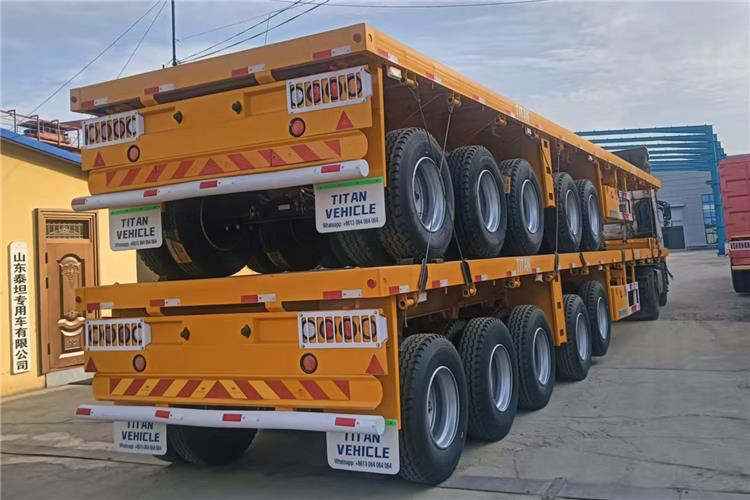 TITAN 4 Axle 13M Flatbed Trailer Price for Sale In Zimbabwe - Semirremolque plataforma/ Caja abierta: foto 5 TITAN 4 Axle 13M Flatbed Trailer Price for Sale In Zimbabwe - Semirremolque plataforma/ Caja abierta: foto 5