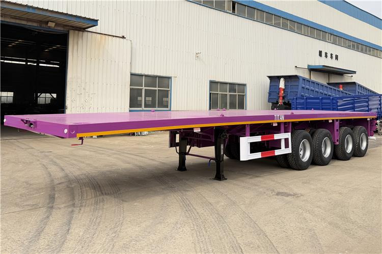 TITAN 4 Axle 40ft Flatbed Semi Trailer for Sale In Guam - Semirremolque plataforma/ Caja abierta: foto 1 TITAN 4 Axle 40ft Flatbed Semi Trailer for Sale In Guam - Semirremolque plataforma/ Caja abierta: foto 1