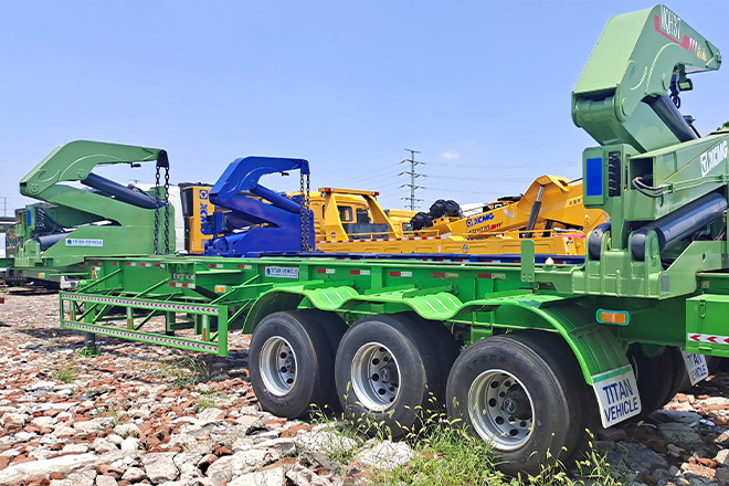 XCMG China 37Ton Side Lifter for Sale in Togo - Semirremolque portacontenedore/ Intercambiable: foto 2 XCMG China 37Ton Side Lifter for Sale in Togo - Semirremolque portacontenedore/ Intercambiable: foto 2