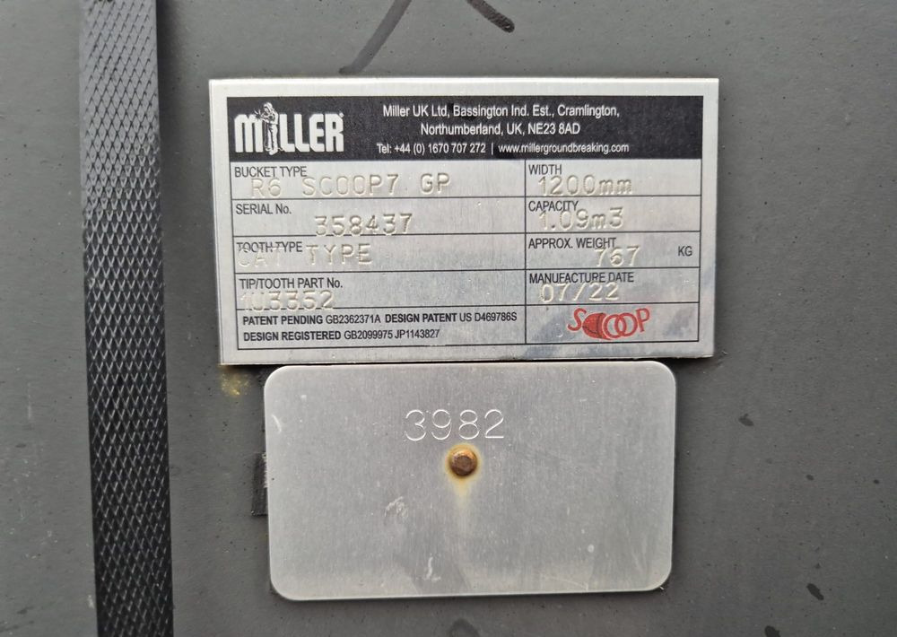 Łyżka 1.1 m3 do kopania nowa miller cat jcb volvo - Implemento para Maquinaria de construcción: foto 4 Łyżka 1.1 m3 do kopania nowa miller cat jcb volvo - Implemento para Maquinaria de construcción: foto 4