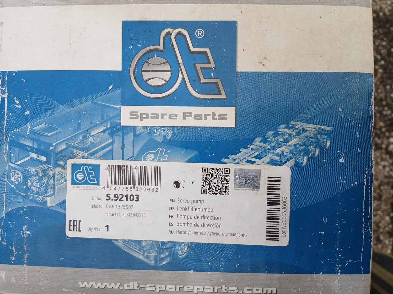 Steeringpump DT 592103 for Daf  - Bomba de dirección: foto 3 Steeringpump DT 592103 for Daf  - Bomba de dirección: foto 3