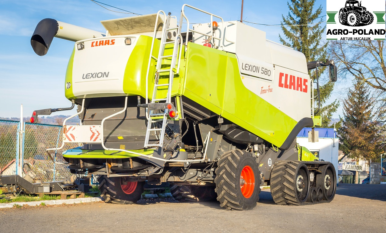 CLAAS LEXION 580 TT - 3326 h - 2008 ROK - QUANTIMETER + VARIO 750 - LASER PILOT - Cosechadora de granos: foto 3 CLAAS LEXION 580 TT - 3326 h - 2008 ROK - QUANTIMETER + VARIO 750 - LASER PILOT - Cosechadora de granos: foto 3