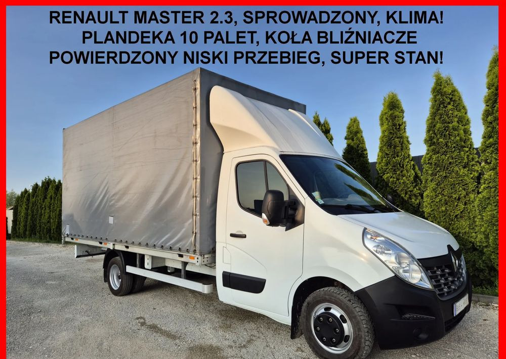Renault Master 2.3 Plandeka 10 palet Bliźniaki - Furgoneta caja abierta: foto 1 Renault Master 2.3 Plandeka 10 palet Bliźniaki - Furgoneta caja abierta: foto 1