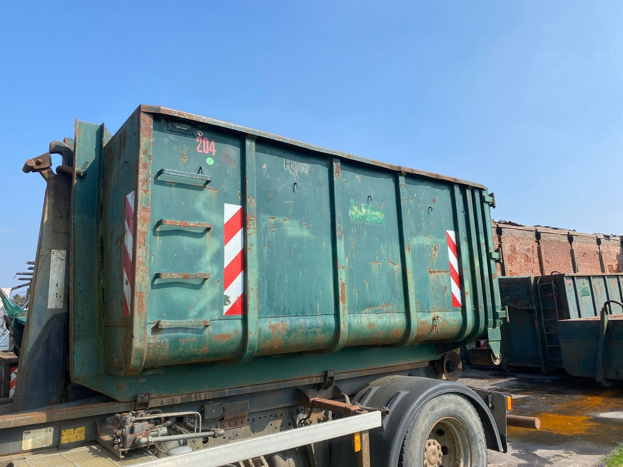 Hüllenkremer 10 cbm Stahlcontainer mit - Contenedor de gancho: foto 1 Hüllenkremer 10 cbm Stahlcontainer mit - Contenedor de gancho: foto 1