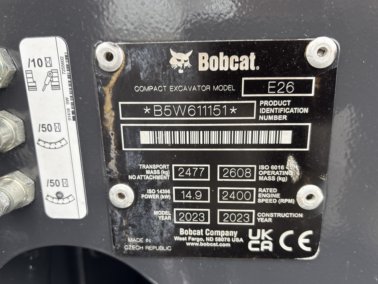 BOBCAT E26 - Miniexcavadora: foto 5 BOBCAT E26 - Miniexcavadora: foto 5