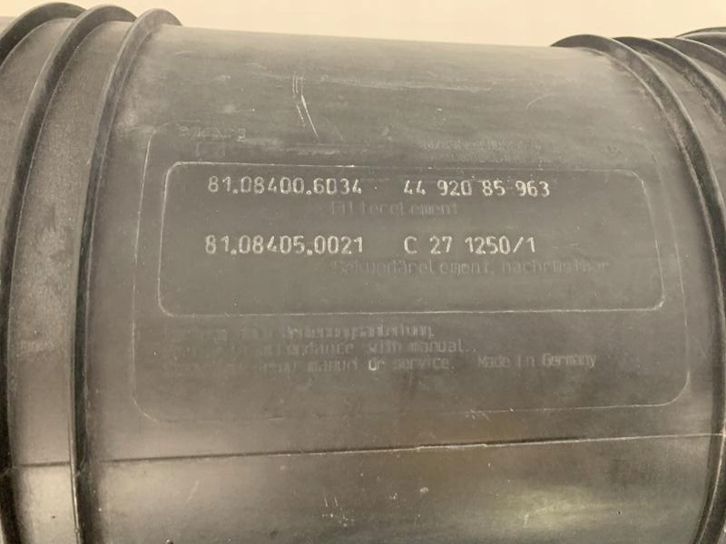 FILTR POWIETRZA OBUDOWA FILTRA MAN TGS TGX TGA - Filtro de aire para Camión: foto 4 FILTR POWIETRZA OBUDOWA FILTRA MAN TGS TGX TGA - Filtro de aire para Camión: foto 4