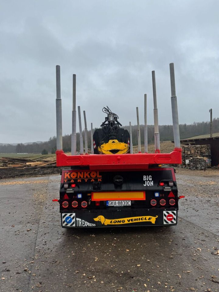 NACZEPA Z DŹWIGIEM DO DREWNA - Semirremolque maderero: foto 2 NACZEPA Z DŹWIGIEM DO DREWNA - Semirremolque maderero: foto 2