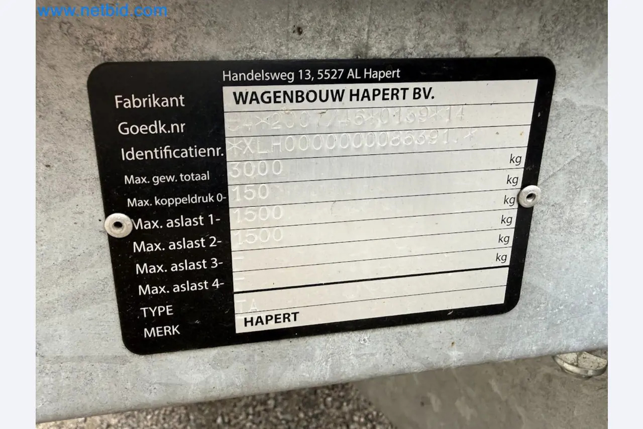 Hapert SAPPHIRE TA/C39B/302 - Remolque: foto 2 Hapert SAPPHIRE TA/C39B/302 - Remolque: foto 2