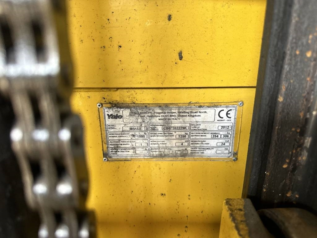 Yale ms15x - Apilador: foto 2 Yale ms15x - Apilador: foto 2