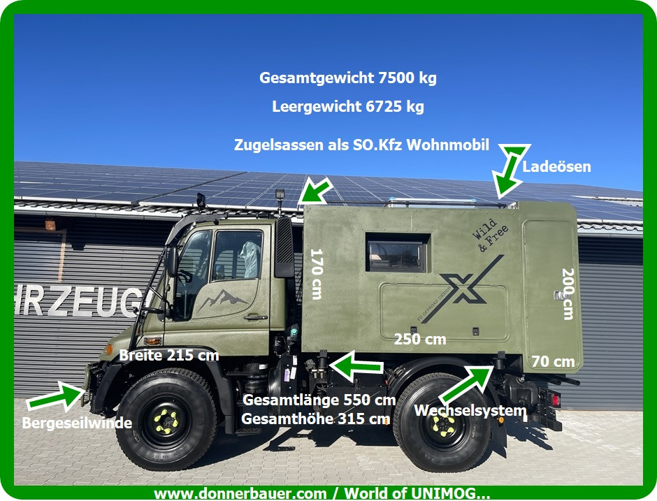 Autocaravana Unimog Unimog U300 Camper, Wohnmobil, Aufbau ist Wechselbar: foto 11