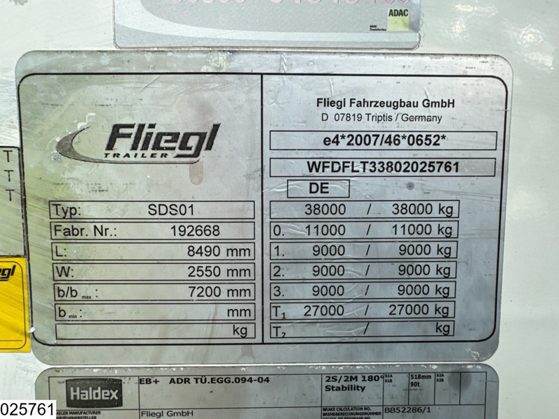 Fliegl kipper - Semirremolque volquete: foto 4 Fliegl kipper - Semirremolque volquete: foto 4