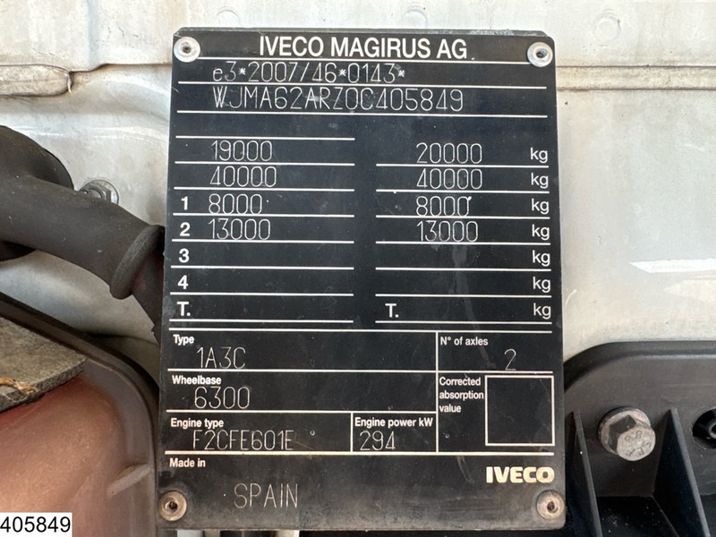 Camión caja cerrada Iveco Stralis 400 CNG EURO 6, CNG, Retarder, Dhollandia: foto 7
