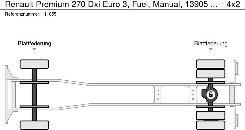 Camión cisterna Renault Premium 270 Dxi Euro 3, Fuel, Manual, 13905 Liter, 3 Comp: foto 15