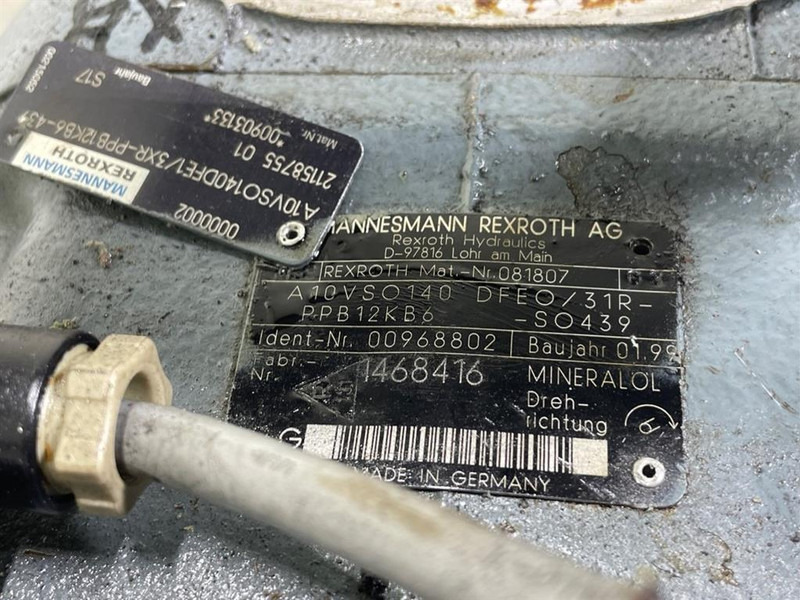 Rexroth A10VSO140DFEO/31R-Load sensing pump - Hidráulica para Maquinaria de construcción: foto 2 Rexroth A10VSO140DFEO/31R-Load sensing pump - Hidráulica para Maquinaria de construcción: foto 2